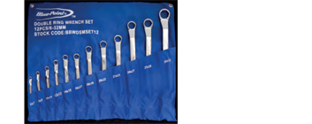Ring End Wrench Set, 12pcs
